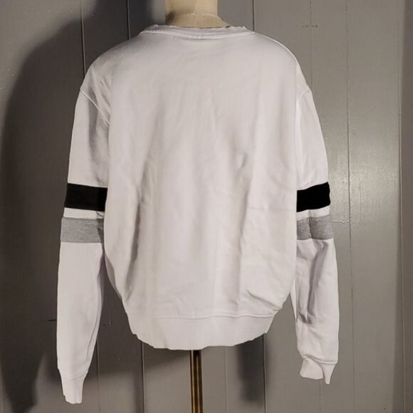 Fila Sweatshirt Top Shirt White Natalie Pullover Crewneck WOMEN'S Extra Large - Picture 4 of 12